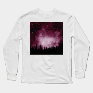 Watercolor galaxy Long Sleeve T-Shirt